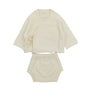 Premium Cashmere Top and Bloomer Set (Ivory)